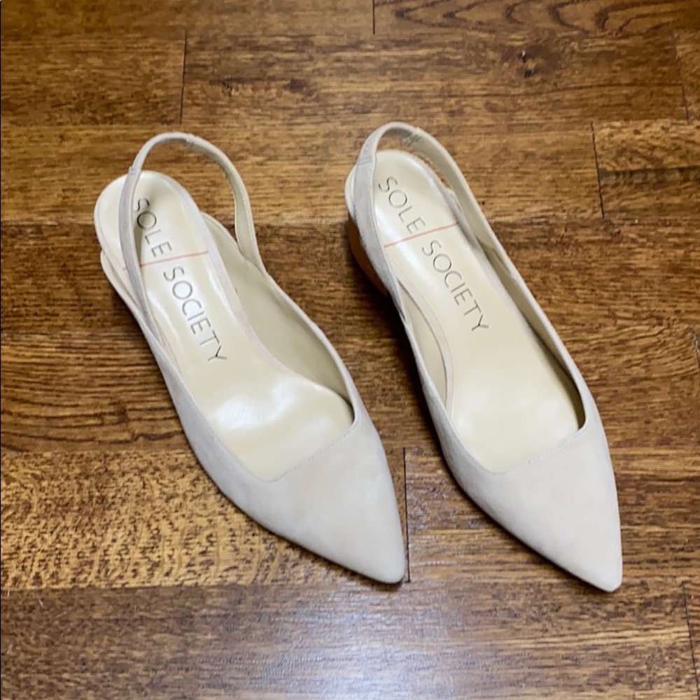 Sole society block heel pumps